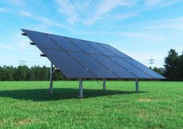 Magic PV Field with ramming pile