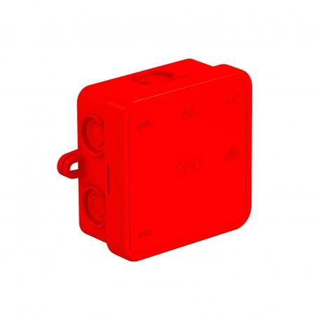 Puszka odgałęźna A 8 65x65x32 | 7 | IP 55 | czerwony