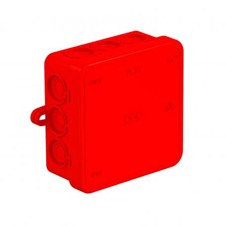 Puszka odgałęźna A 11 75x75x35 | 12 | IP 55 | czerwony