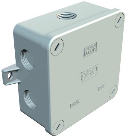 Puszka odgałęźna B 9/K M pusta, z gwintem 84x84x34 | 7 | IP 67 | jasnoszary; RAL 7035