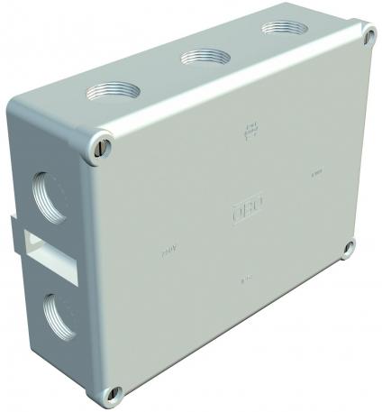 Puszka odgałęźna B 12 M, z gwintem 178x126x57 | 10 | IP 54 | jasnoszary; RAL 7035