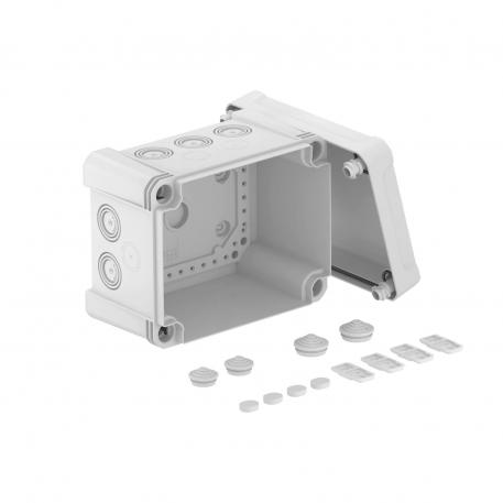 Puszka odgałęźna X 10 177x137x110 | 10 | IP 67 | jasnoszary; RAL 7035