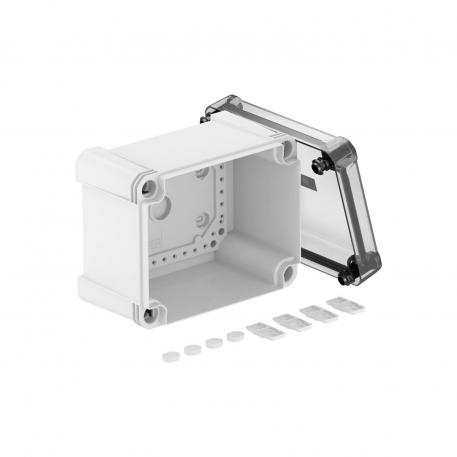 Puszka odgałęźna X 10 177x137x110 |  | IP 67 | szara / przezroczysta