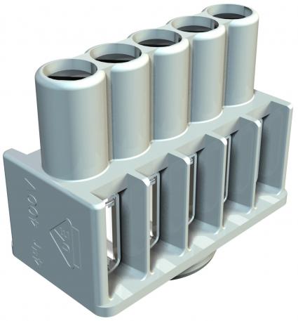 Listwa zaciskowa 1-4 mm², puszka odgałęźna T-serii 5 | 1 | 4 | 400