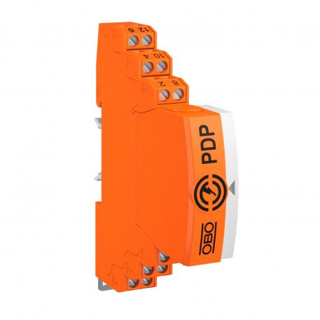 Connectable data cable protection, 2-pole, indirect earthing, with visual signalling, 24 V 4 | 2x2-pin | 21 | 30 | Zacisk