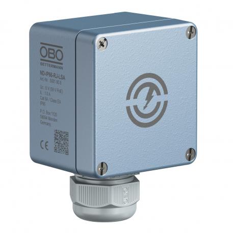 Ochrona przed przepięciami do szybkich sieci do 1 GBit (klasa EA / CAT6) 8 | Ochrona kombinowana, 8 przewodów + ekran |  | 58 | RJ45 8(8)