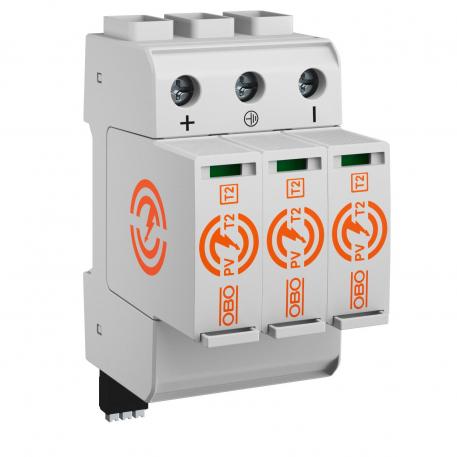 PV surge arrester 1,100 V with remote signalling

 3 | IP 20