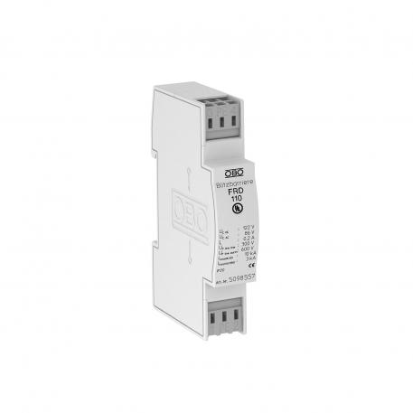 Ogranicznik kombinowany FRD do systemów dwurdzeniowych, 110 V 2 | 86 | 122 | Zacisk