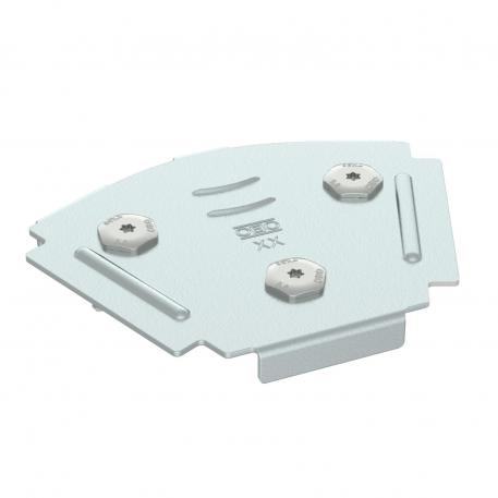 Chequer plate cover bend 45° FS 100 | 2