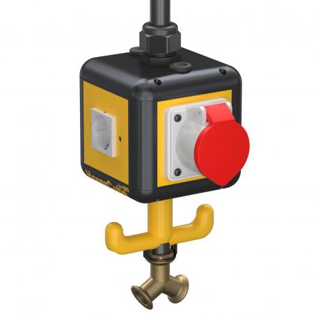 HoverCube VH-4, 3 x gniazda zasilające, 1 x CEE 16 A, z przyłączem sprężonego powietrza