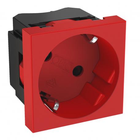 33° socket, protective contact, single 1 | pojedyncze 33° | czerwony; RAL 3001
