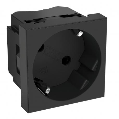 33° socket, protective contact, single 1 | pojedyncze 33° | grafitowy; RAL 7021