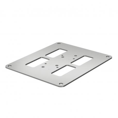 Floor plate for ISS140110 170 | 200 | 3 | White aluminium; RAL 9006