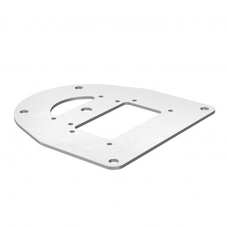 Floor plate for ISS110100R 170 | 160 | 3 | Pure white; RAL 9010