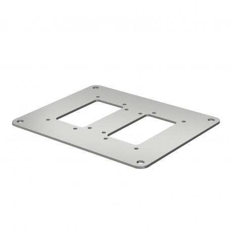 Płyta podłogowa do ISS140100R 200 | 160 | 3 | biały aluminiowy; RAL 9006
