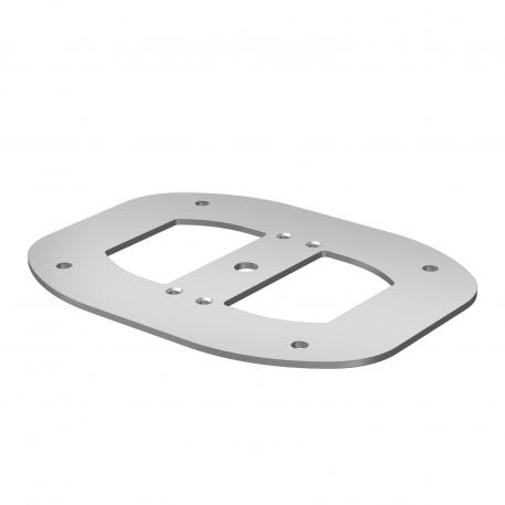 Płyta podłogowa do ISSDM45 185 | 135 | 3 | biały aluminiowy; RAL 9006