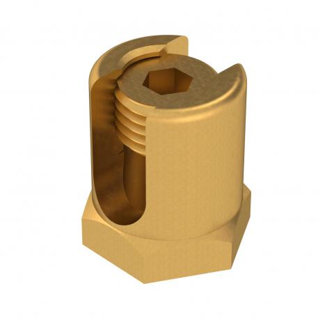 Zacisk uziemiający z gwintem mocującym