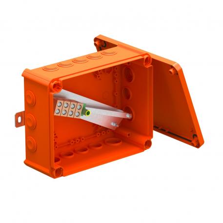 FireBox T250 z zewnętrznym mocowaniem, zaciski pojedyncze 225x173x86 |  | IP 66 | pomarańczowy; RAL 2003