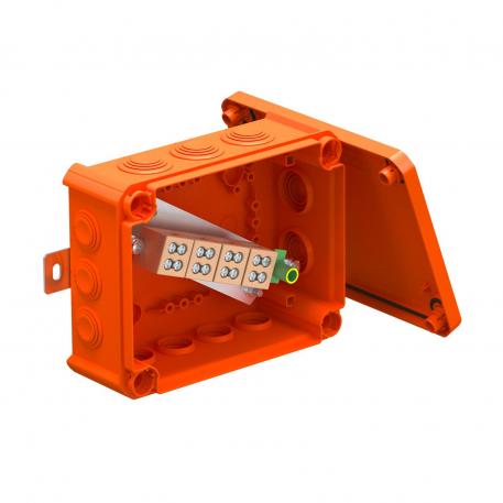 FireBox T160 z dławikami elastycznymi, podwójne zaciski 176x135x67 | 12 | IP 66 | pomarańczowy; RAL 2003