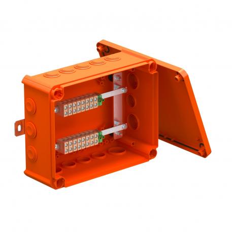 FireBox T250 z dławikami elastycznymi, do teletechniki, 4x16 225x173x86 | 10 | IP 66 | pomarańczowy; RAL 2003