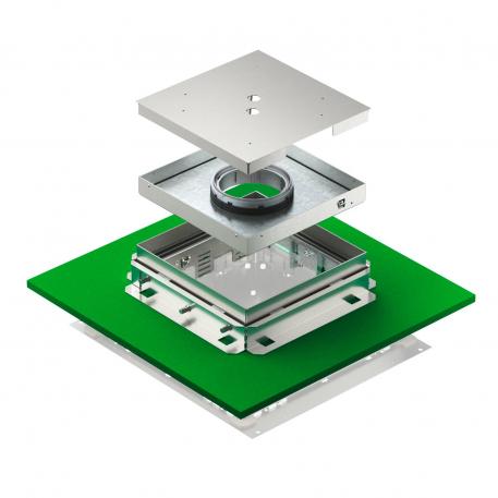 Regulowana kaseta z otworem na tubus, RKFNUZD3, stal nierdzewna 136 |  | 25 | 81 | Tubus | 9